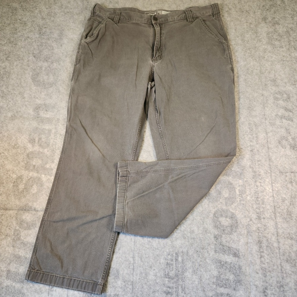 Carhartt Men's 40x30 Pants Gray Rugged Flex Relaxed Fit Canvas Work BN2291-M
